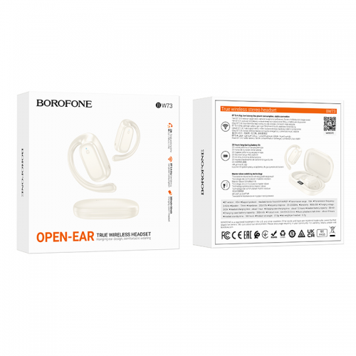 Бездротові навушники TWS BOROFONE BW73 Lucky Milky White