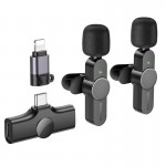 Беспроводная микрофонная система BOROFONE BFK12 Trophy lavalier dual-mic (iP/Type-C) Black
