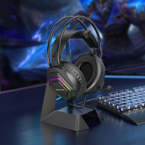 Навушники ігрові BOROFONE BO105 Thunder gaming headphones Black