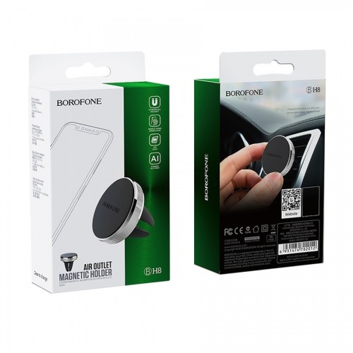 Автотримач для телефона BOROFONE BH8 Air outlet magnetic in-car holder Black
