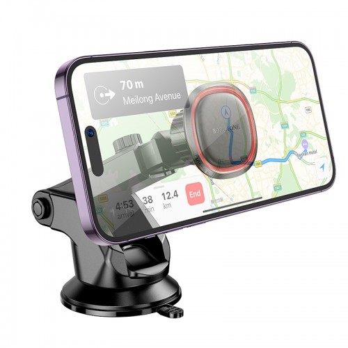 Автотримач для телефона BOROFONE BH125 Roman magnetic car holder (center console) Black and Red