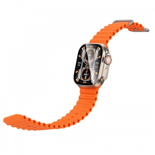 Смарт-часы BOROFONE BD14 Ultra 51 мм. 180 мАч. Умные спортивные часы (версия с звонками) Титановое золото