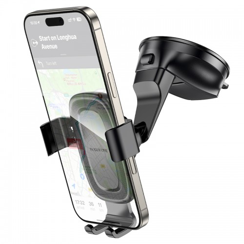 Автодержатель для телефона BOROFONE BH130 Follower гравитационный автомобильный держатель (центральная консоль) Черный