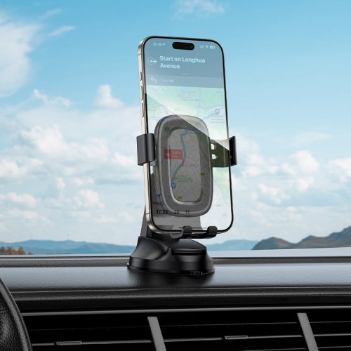 Автодержатель для телефона BOROFONE BH130 Follower гравитационный автомобильный держатель (центральная консоль) Черный