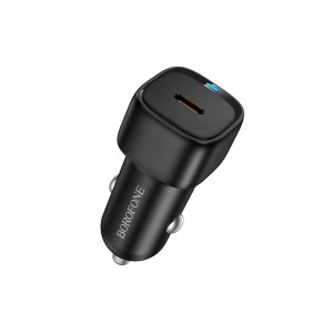 Автомобільний зарядний пристрій BOROFONE BZ34A Cloud single port PD20W car charger Black