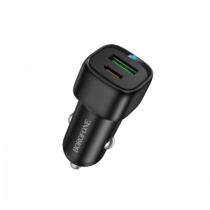 Автомобільний зарядний пристрій BOROFONE BZ34B Cloud PD38W(1C1A) car charger Black