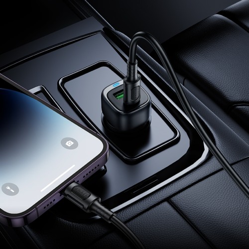 Автомобільний зарядний пристрій BOROFONE BZ34B Cloud PD38W(1C1A) car charger Black