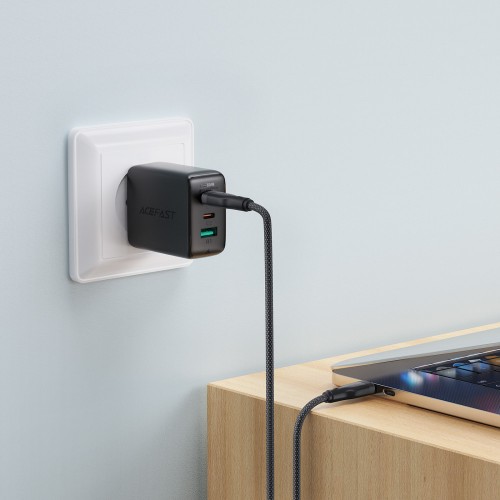 Кабель ACEFAST C8-03 USB-C на USB-C для зарядки и передачи данных, черный