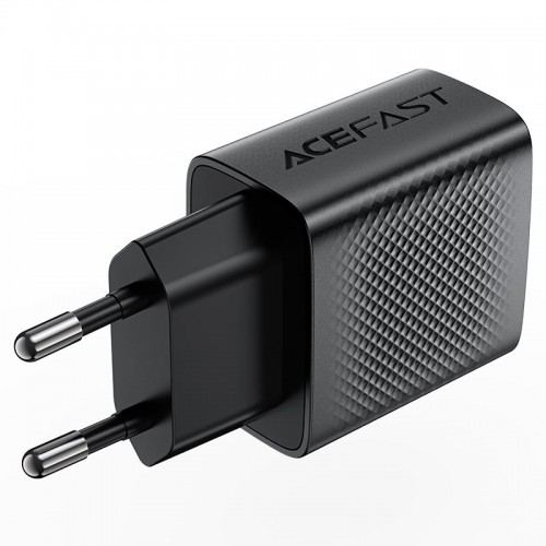 Мережевий зарядний пристрій ACEFAST A90 QC18W GaN single USB-A charger (EU) Black