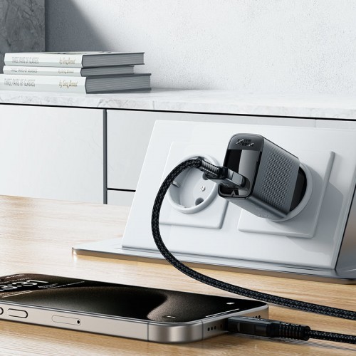 Мережевий зарядний пристрій ACEFAST A90 QC18W GaN single USB-A charger (EU) Black