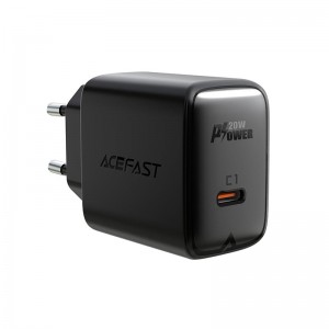 Сетевое зарядное устройство ACEFAST A1 PD20W с одним портом USB‑C, чёрное