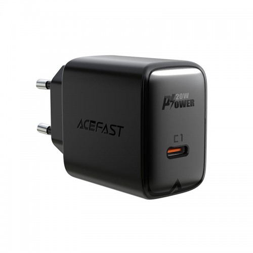 Сетевое зарядное устройство ACEFAST A1 PD20W с одним портом USB‑C, чёрное