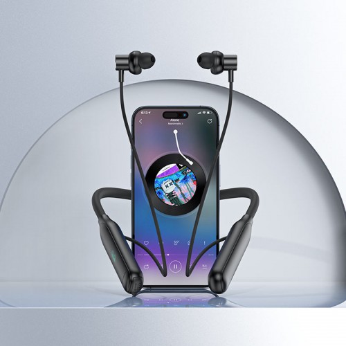 Беспроводные спортивные наушники ACEFAST N4, беспроводные наушники с шейным креплением, чёрные