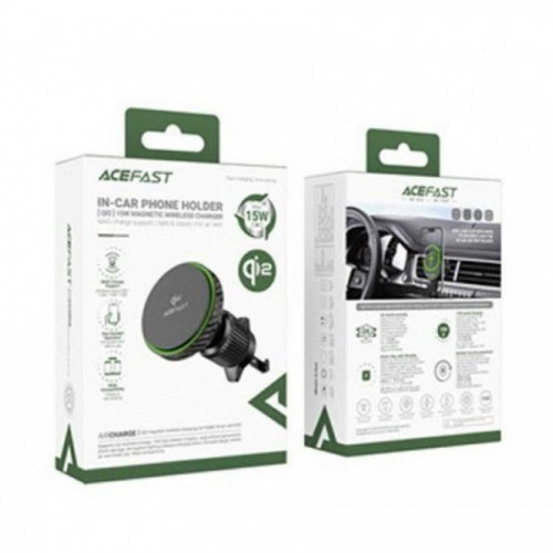 Автотримач для телефона з БЗП ACEFAST D33 Qi2 magnetic wireless charging car holder for air vent Black