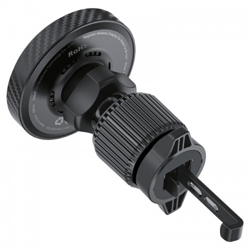 Автотримач для телефона з БЗП ACEFAST D33 Qi2 magnetic wireless charging car holder for air vent Black