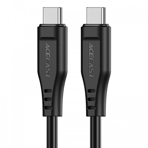 Кабель ACEFAST C3-03 Type-C — Type-C 3A, 60W, 1,2 м, TPE, разъёмы TPE, чёрный