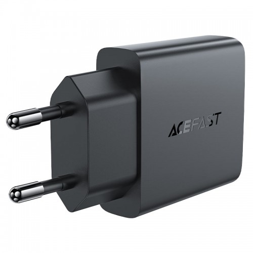 Сетевое зарядное устройство ACEFAST A69 PD30W GaN (USB-A+USB-C) ультратонкое зарядное устройство Black