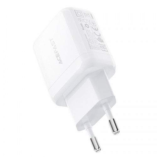 Мережевий зарядний пристрій ACEFAST A130 PD20W single USB-C charger White