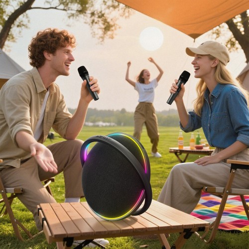 Портативная колонка ACEFAST K5 Max — портативный беспроводной динамик, черный