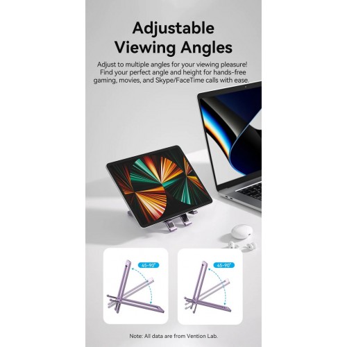 Тримач для телефона Vention Portable Cell Phone Stand Holder for Desk Aluminum Alloy Type Gray (KCZH0)