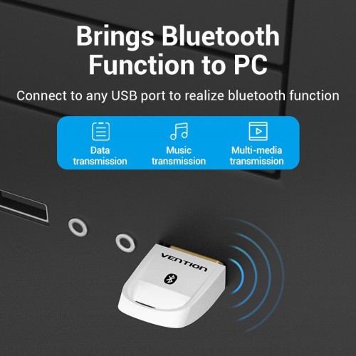 Адаптер Vention USB Bluetooth 5.0, белый (CDSW0)