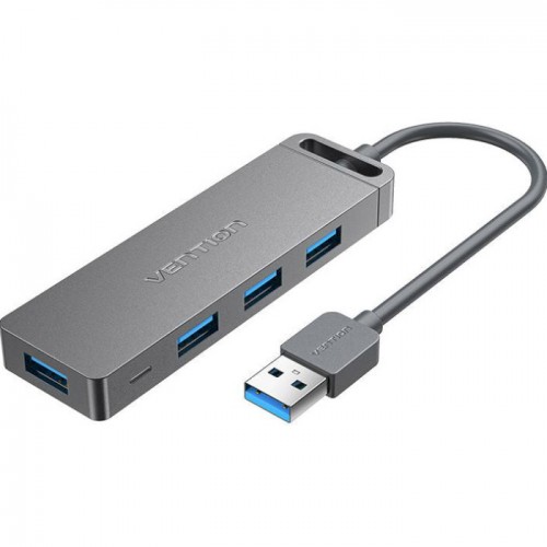 USB-хаб Vention 4-Port USB 3.0 Hub With Power Supply 0.15M Black (CHLBB)