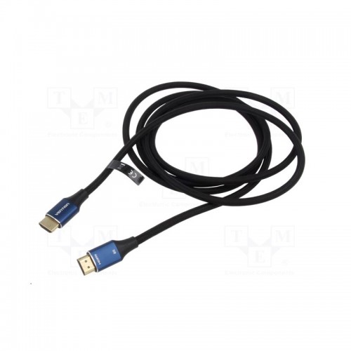 Кабель Vention Cotton Braided HDMI-A Male to Male HD v2.1 Cable 8K 5M Blue Aluminum Alloy Type (ALGLJ)