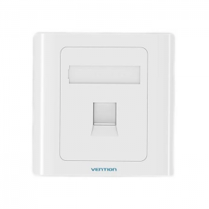 Мережева розетка Vention 1 Port keystone Jack Wall Plate White 86 Type (IFAW0)