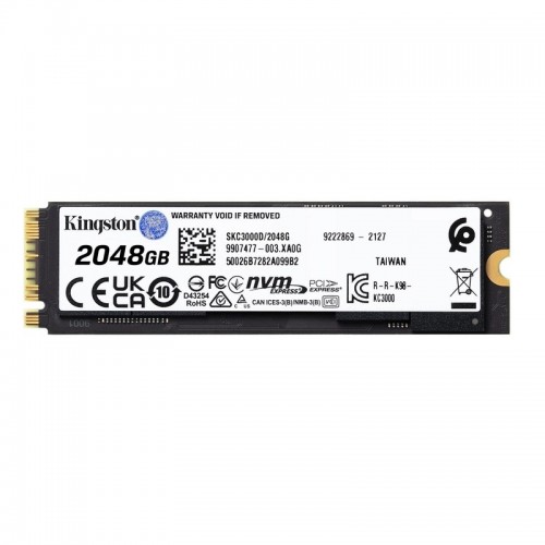 Накопичувач SSD M.2 Kingston KC3000 2048GB NVMe 2280 PCIe 4.0 x4 3D NAND TLC