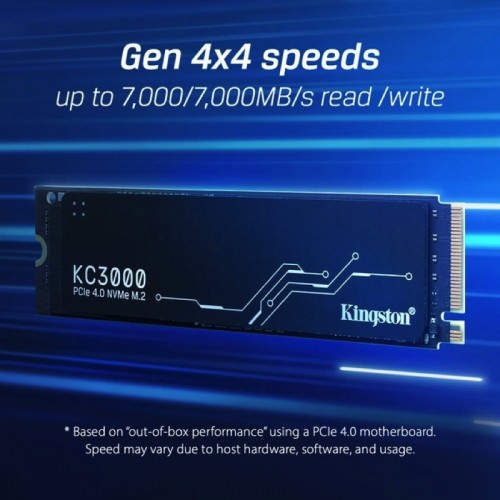 Накопичувач SSD M.2 Kingston KC3000 2048GB NVMe 2280 PCIe 4.0 x4 3D NAND TLC