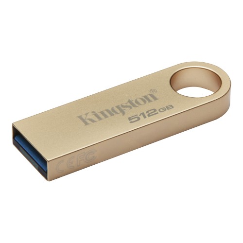 Флеш-накопичувач Kingston USB 3.2 SE9 G3 512GB 220MB/s Metal/Gold