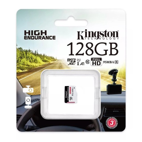 Карта пам'яті microSDXC (UHS-1 U1) Kingston Endurance 128Gb class 10 А1 (R95MB/s, W45MB/s)