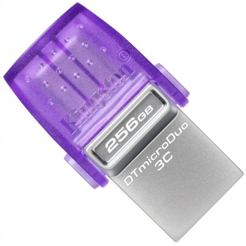 Флеш-накопичувач Kingston USB 3.2 DT microDuo 3C 256GB (Type-A/Type-C) (200Mb/s)
