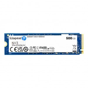 Накопичувач SSD M.2 Kingston NV3 500GB NVMe 2280 PCIe 4.0 x4 3D NAND