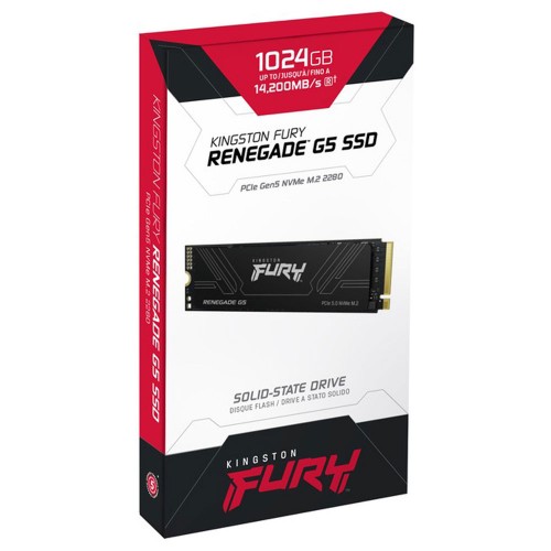 Накопичувач SSD M.2 Kingston FURY Renegade G5 1TB 2280 NVMe PCIe Gen 5.0 x4 3D TLC