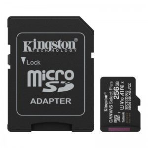 Карта пам'яті microSDXC (UHS-1) Kingston Canvas Select Plus Gen3 256Gb class 10 А1 (R-150MB/s) (adapter SD)