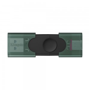 Флеш-накопичувач Kingston 128GB DataTraveler DuoG2 USB-A + USB-C 3.2 Gen1 Black/Green