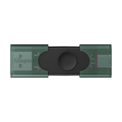 Флеш-накопичувач Kingston 128GB DataTraveler DuoG2 USB-A + USB-C 3.2 Gen1 Black/Green