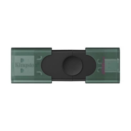 Флеш-накопичувач Kingston 256GB DataTraveler DuoG2 USB-A + USB-C 3.2 Gen 1 Black/Green