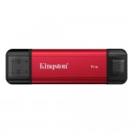 Портативний SSD Kingston Dual USB-A/C 1TB Dual Portable 1050MB/s USB 3.2 Gen 2 Red/Black