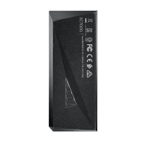 Зовнішня кишеня для накопичувача A-DATA EC700G для SSD M.2 PCIe/SATA USB3.2 Gen2 Type-C Black