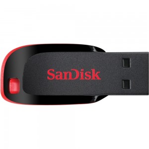 Флэш-накопитель SanDisk USB 2.0 Cruzer Blade 32 ГБ Black/Red