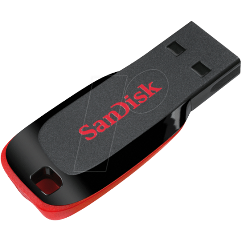Флэш-накопитель SanDisk USB 2.0 Cruzer Blade 32 ГБ Black/Red