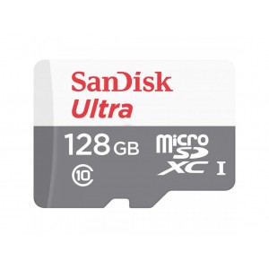Карта пам'яті microSDXC (UHS-1) SanDisk Ultra 128Gb class 10 A1 (100Mb/s) (adapter SD)