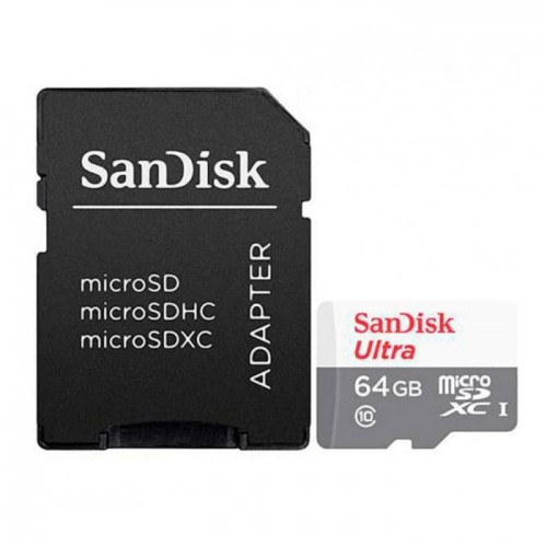 Карта пам'яті microSDXC (UHS-1) SanDisk Ultra 64Gb class 10 A1 (100Mb/s) (adapter SD)