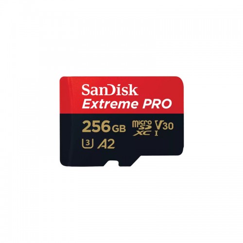 Карта пам'яті microSDXC (UHS-1 U3) SanDisk Extreme Pro A2 256Gb class 10 V30 (R200MB/s,W140MB/s) (adapter)