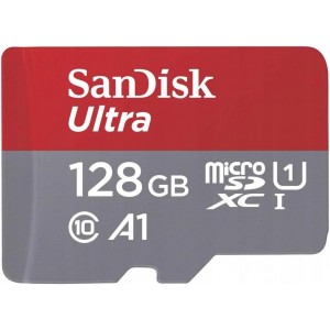Карта пам'яті microSDXC (UHS-1) SanDisk Ultra 128Gb class 10 A1 (140Mb/s) (adapter SD) Imaging Packaging