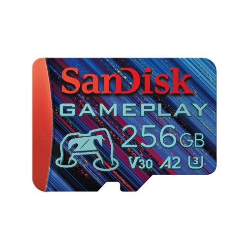 Карта памяти microSDXC (UHS-1 U3) SanDisk GamePlay A2 256 Гб класс 10 V30 (R190 МБ/с, W130 МБ/с)