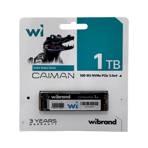 Накопичувач SSD M.2 Wibrand Caiman 1TB NVMe 2280 PCIe 3.0 3D NAND