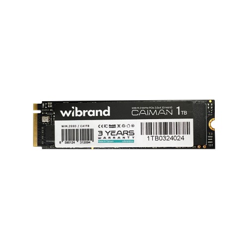 Накопичувач SSD M.2 Wibrand Caiman 1TB NVMe 2280 PCIe 3.0 3D NAND